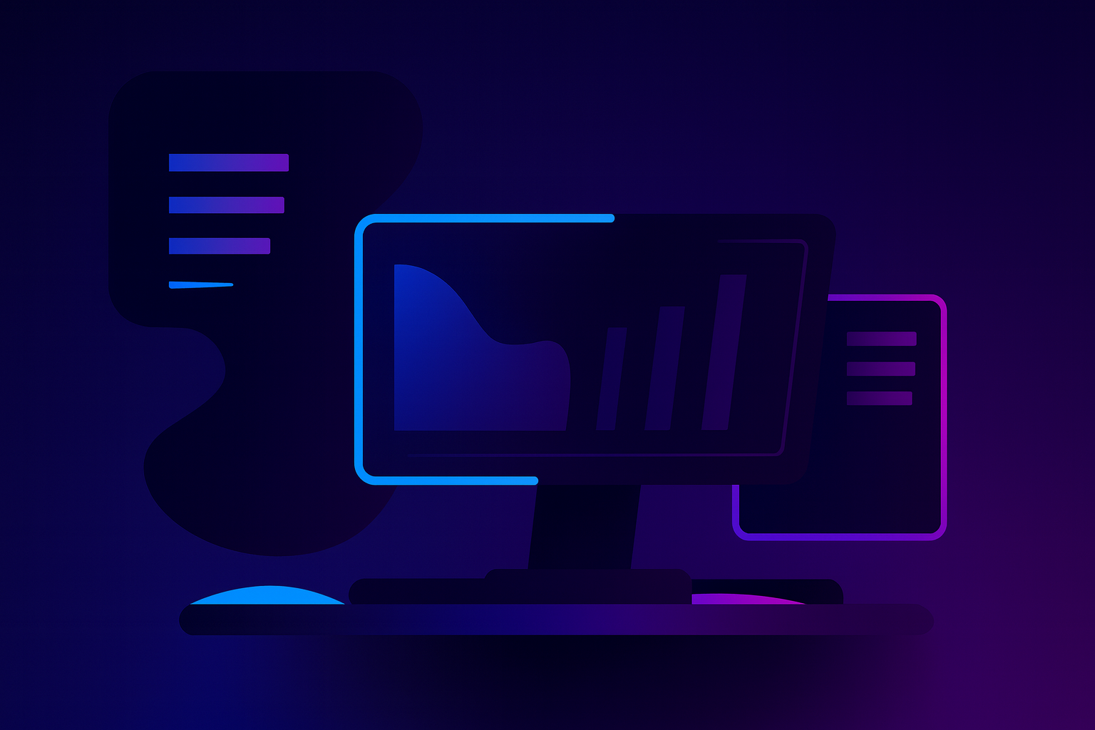 Streamer setup with overlays and chat